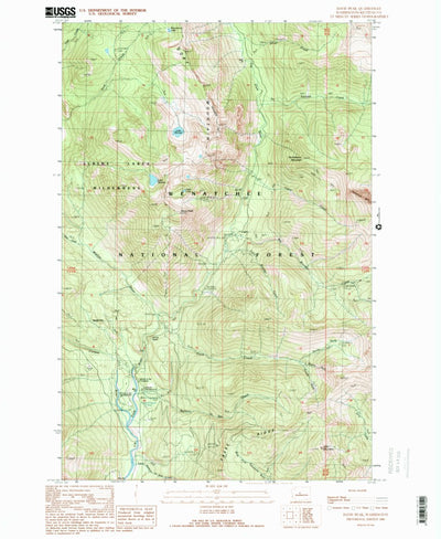 United States Geological Survey Davis Peak, WA (1989, 24000-Scale) digital map