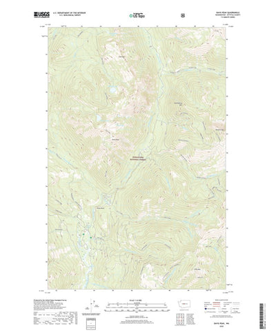 United States Geological Survey Davis Peak, WA (2020, 24000-Scale) digital map
