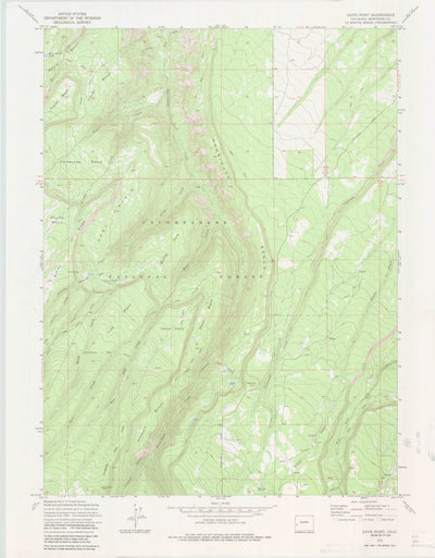 United States Geological Survey Davis Point, CO (1973, 24000-Scale) digital map