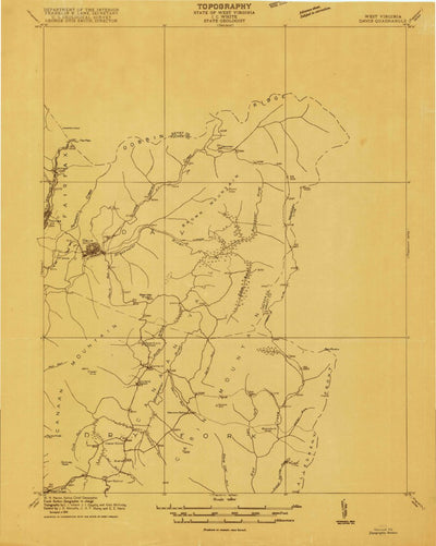 United States Geological Survey Davis, WV-MD (1916, 48000-Scale) digital map
