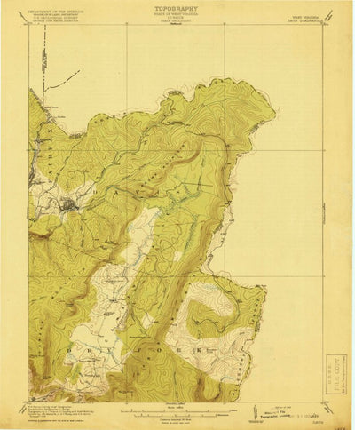 United States Geological Survey Davis, WV-MD (1918, 62500-Scale) digital map