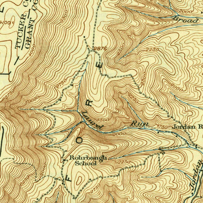United States Geological Survey Davis, WV-MD (1921, 62500-Scale) digital map