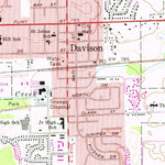 United States Geological Survey Davison, MI (1969, 24000-Scale) digital map