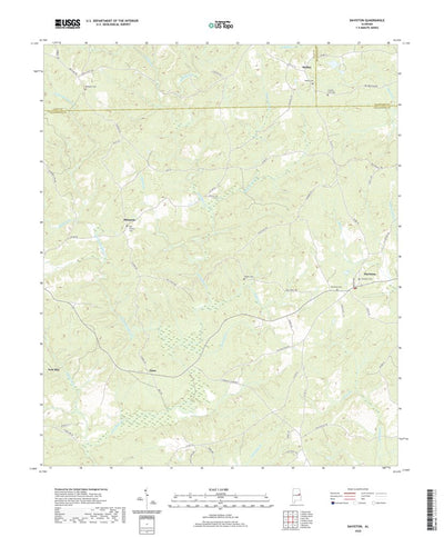 United States Geological Survey Daviston, AL (2020, 24000-Scale) digital map