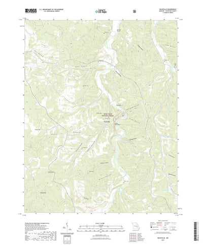 United States Geological Survey Davisville, MO (2021, 24000-Scale) digital map