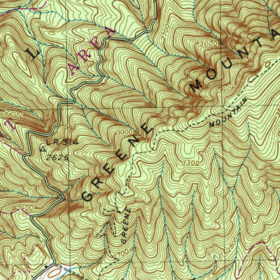 United States Geological Survey Davy Crockett Lake, TN-NC (1939, 24000-Scale) digital map