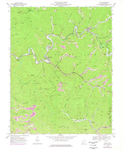 United States Geological Survey Davy, WV (1968, 24000-Scale) digital map