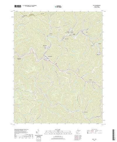 United States Geological Survey Davy, WV (2019, 24000-Scale) digital map
