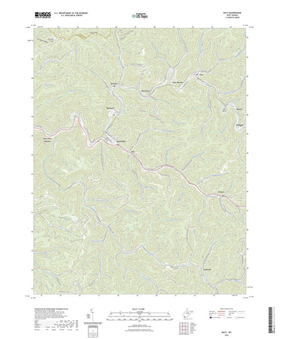 United States Geological Survey Davy, WV (2023, 24000-Scale) digital map