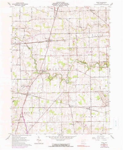 United States Geological Survey Dawn, OH (1961, 24000-Scale) digital map