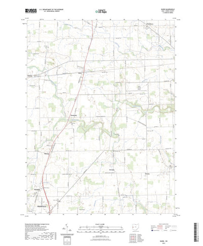 United States Geological Survey Dawn, OH (2023, 24000-Scale) digital map