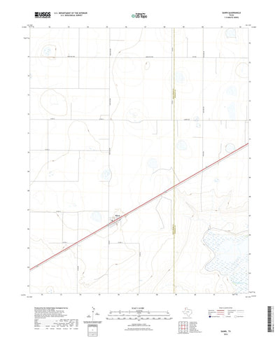 United States Geological Survey Dawn, TX (2022, 24000-Scale) digital map