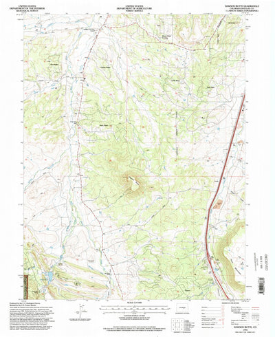 United States Geological Survey Dawson Butte, CO (1994, 24000-Scale) digital map