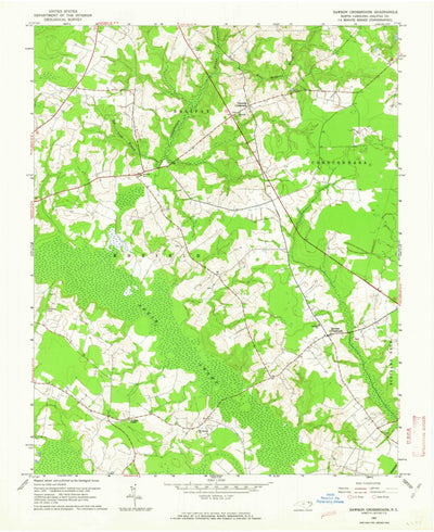 United States Geological Survey Dawson Crossroads, NC (1960, 24000-Scale) digital map
