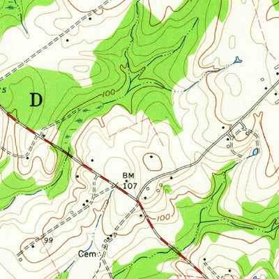 United States Geological Survey Dawson Crossroads, NC (1960, 24000-Scale) digital map