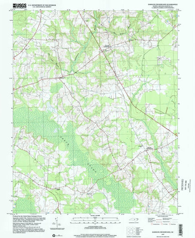 United States Geological Survey Dawson Crossroads, NC (1997, 24000-Scale) digital map