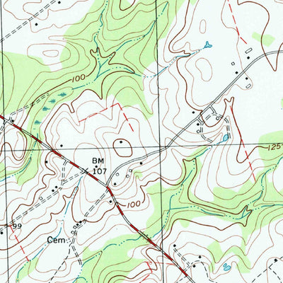 United States Geological Survey Dawson Crossroads, NC (1997, 24000-Scale) digital map