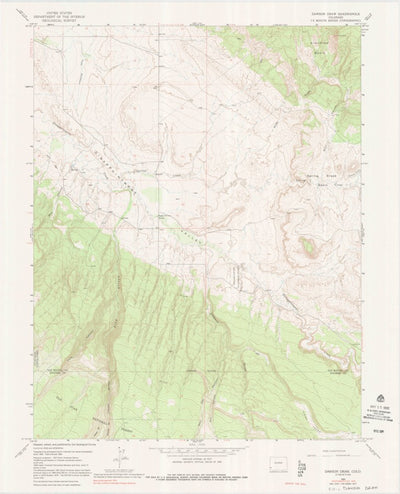 United States Geological Survey Dawson Draw, CO (1964, 24000-Scale) digital map
