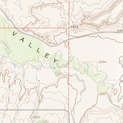 United States Geological Survey Dawson Draw, CO (1964, 24000-Scale) digital map