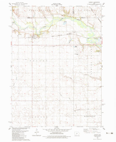 United States Geological Survey Dawson, IA (1982, 24000-Scale) digital map