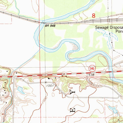 United States Geological Survey Dawson, IA (1982, 24000-Scale) digital map