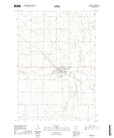 United States Geological Survey Dawson, MN (2022, 24000-Scale) digital map