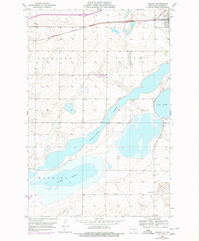 United States Geological Survey Dawson, ND (1952, 24000-Scale) digital map