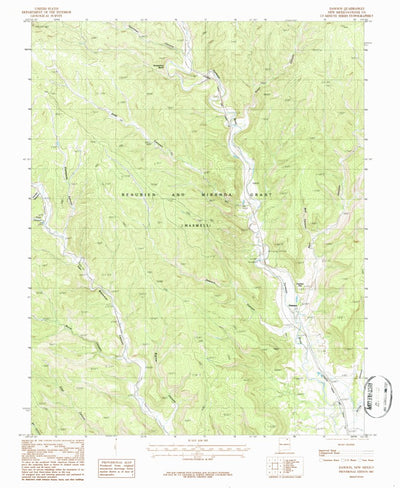United States Geological Survey Dawson, NM (1987, 24000-Scale) digital map