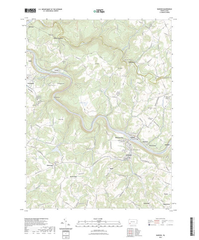 United States Geological Survey Dawson, PA (2023, 24000-Scale) digital map