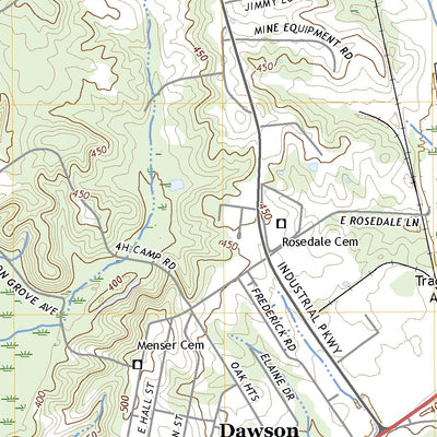 United States Geological Survey Dawson Springs, KY (2022, 24000-Scale) digital map