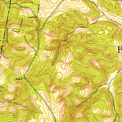 United States Geological Survey Dawson Springs SW, KY (1953, 24000-Scale) digital map