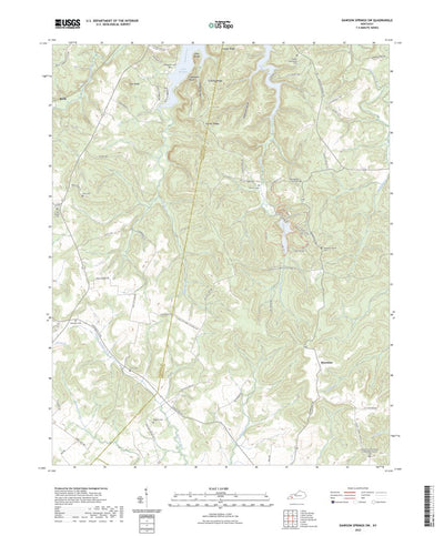 United States Geological Survey Dawson Springs SW, KY (2022, 24000-Scale) digital map
