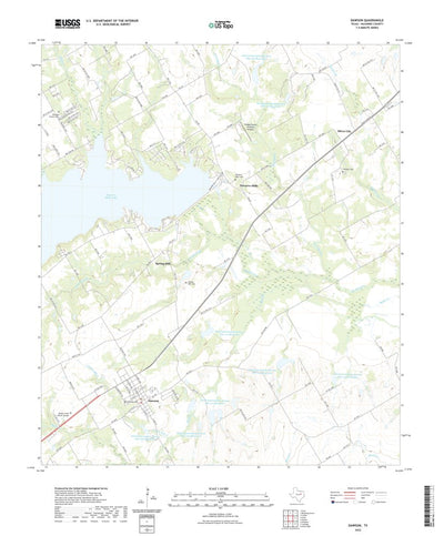 United States Geological Survey Dawson, TX (2022, 24000-Scale) digital map