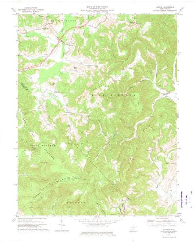 United States Geological Survey Dawson, WV (1971, 24000-Scale) digital map