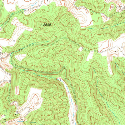 United States Geological Survey Dawson, WV (1971, 24000-Scale) digital map