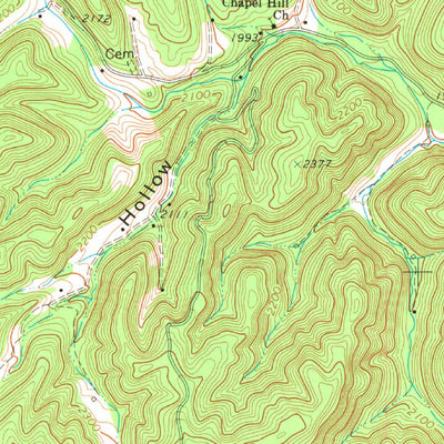 United States Geological Survey Dawson, WV (1971, 24000-Scale) digital map