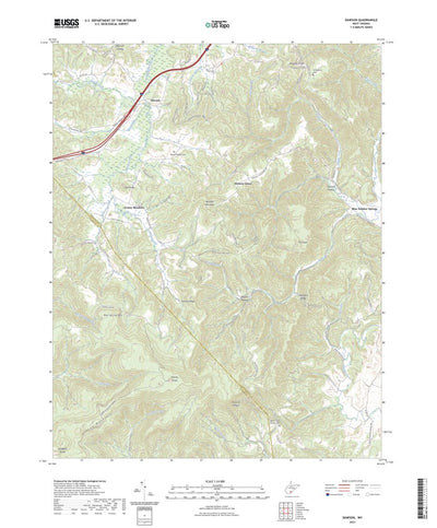 United States Geological Survey Dawson, WV (2023, 24000-Scale) digital map
