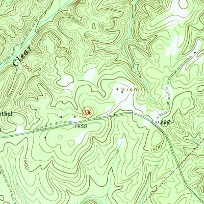 United States Geological Survey Dawsonville, GA (1964, 24000-Scale) digital map