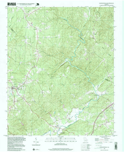 United States Geological Survey Dawsonville, GA (1997, 24000-Scale) digital map