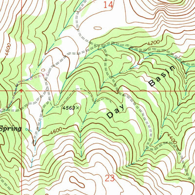 United States Geological Survey Day Basin, OR (1972, 24000-Scale) digital map