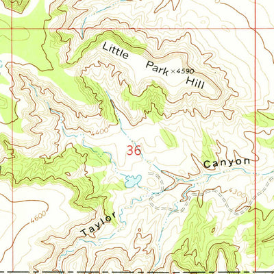 United States Geological Survey Day Canyon, NM (1971, 24000-Scale) digital map