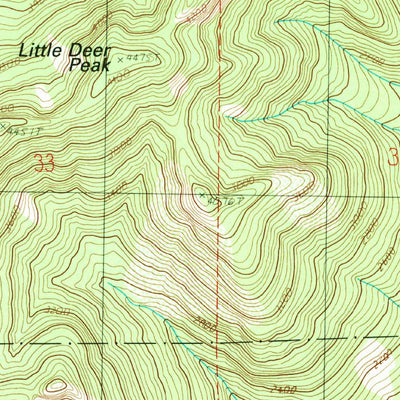 United States Geological Survey Day Lake, WA (1989, 24000-Scale) digital map