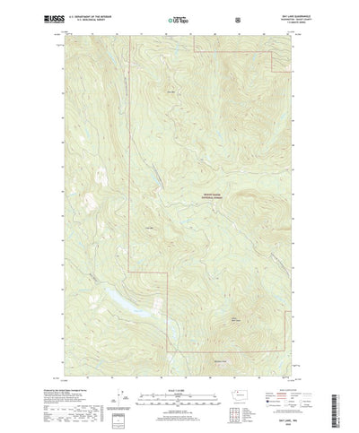 United States Geological Survey Day Lake, WA (2020, 24000-Scale) digital map