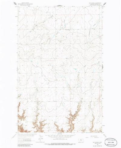 United States Geological Survey Day School, MT (1964, 24000-Scale) digital map