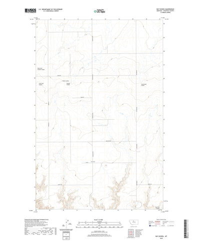 United States Geological Survey Day School, MT (2020, 24000-Scale) digital map