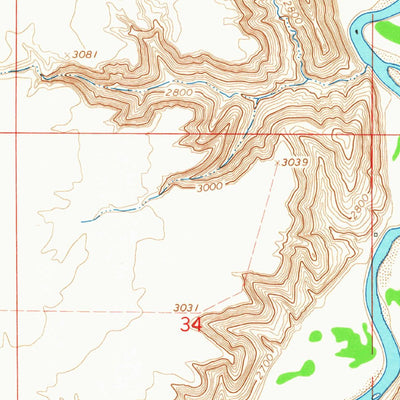 United States Geological Survey Day School SW, MT (1964, 24000-Scale) digital map