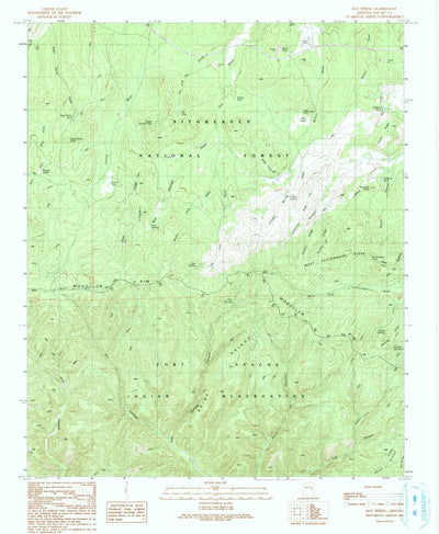 United States Geological Survey Day Spring, AZ (1990, 24000-Scale) digital map