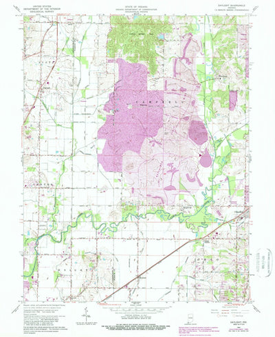 United States Geological Survey Daylight, IN (1961, 24000-Scale) digital map