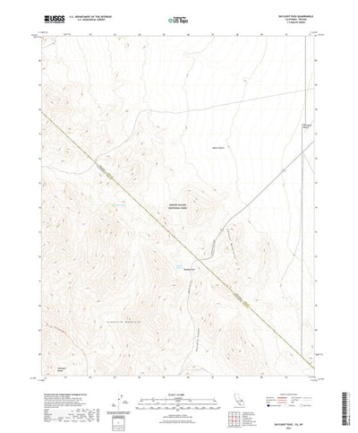 United States Geological Survey Daylight Pass, CA (2021, 24000-Scale) digital map