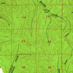 United States Geological Survey Days Creek, OR (1954, 62500-Scale) digital map